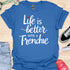 Life is better with a frenchie - V9 - Peek A Boo T-Shirt